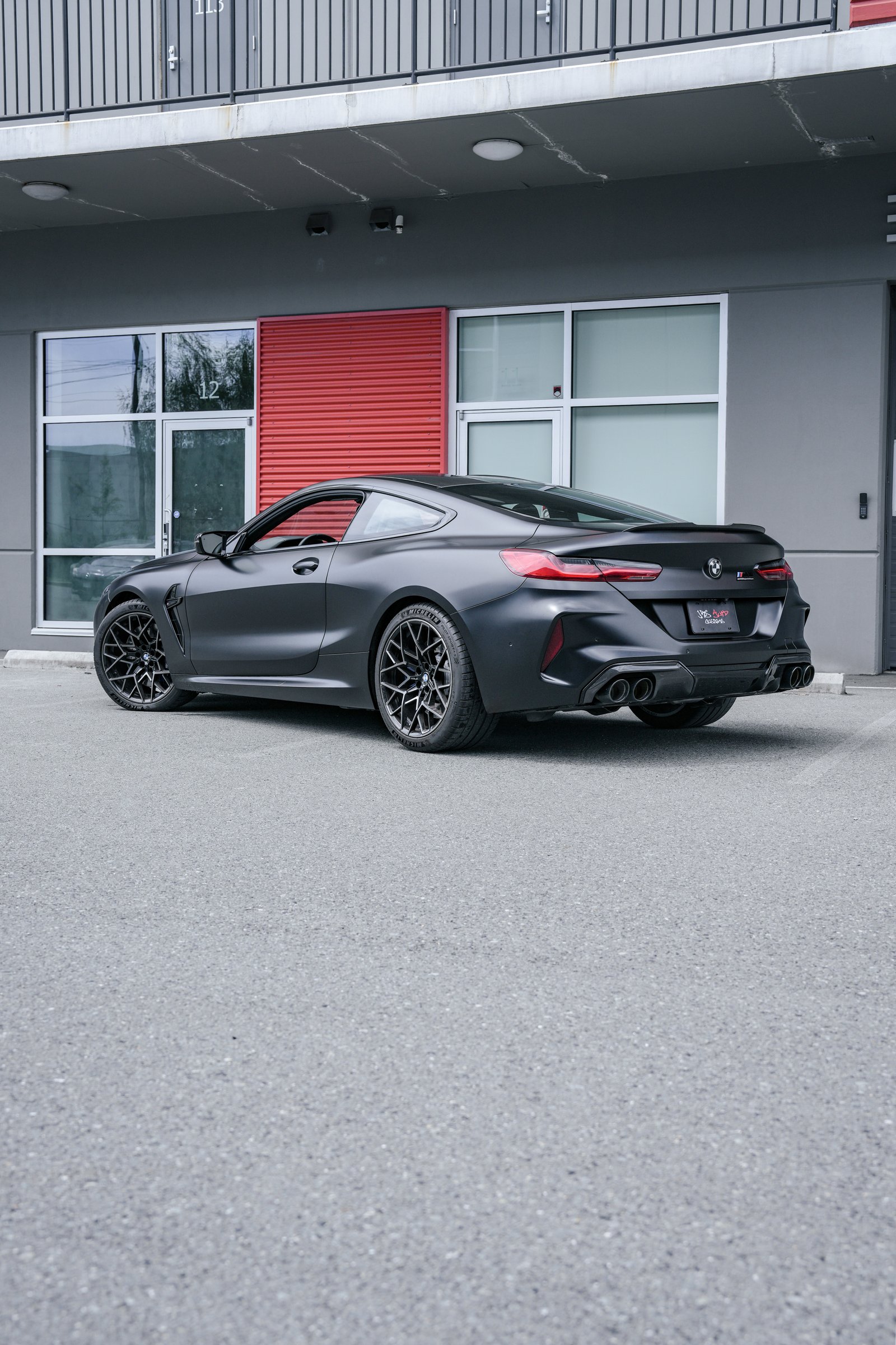 BMW M8 — Satin Black Color Change