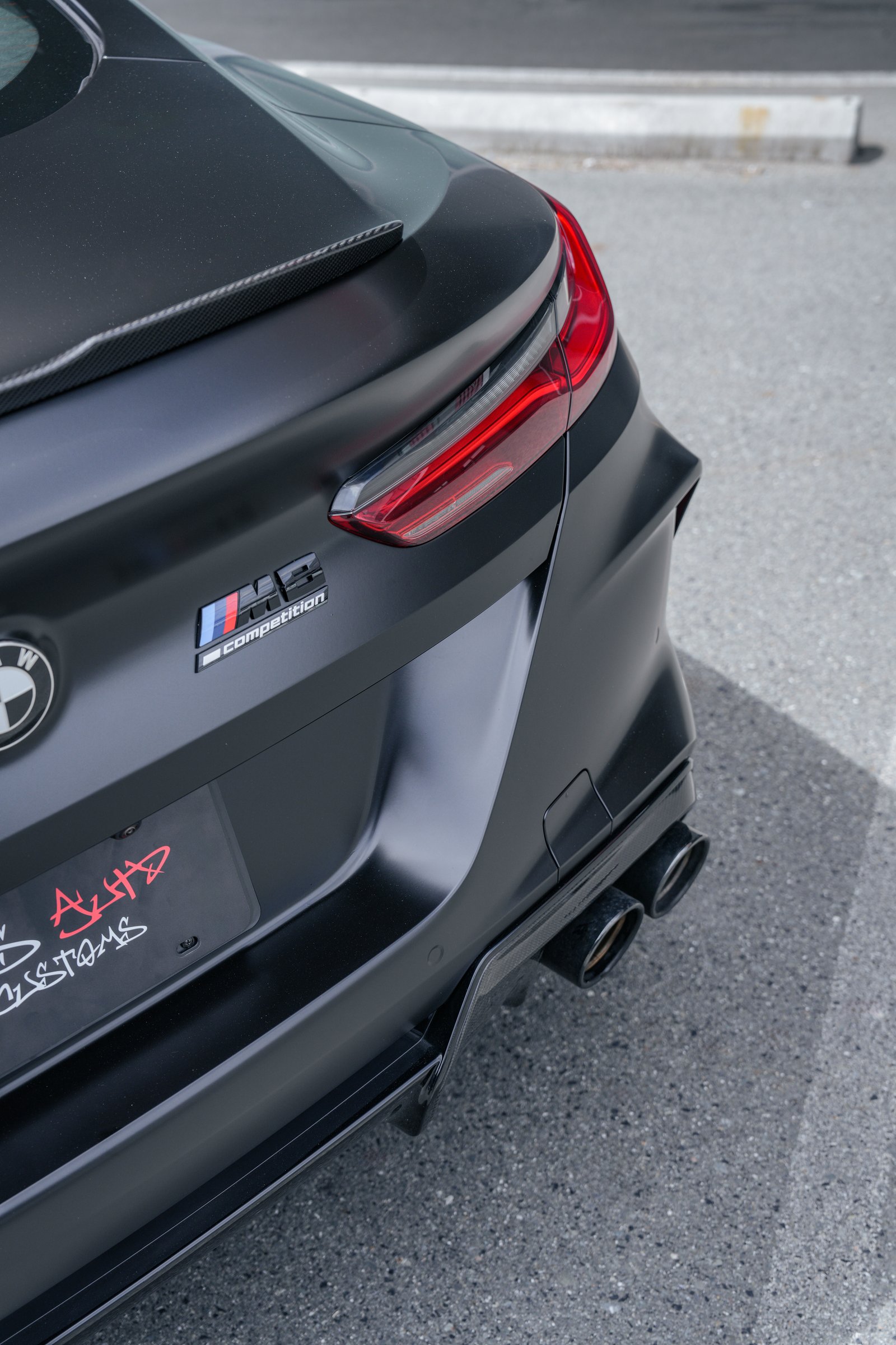 BMW M8 — Satin Black Color Change