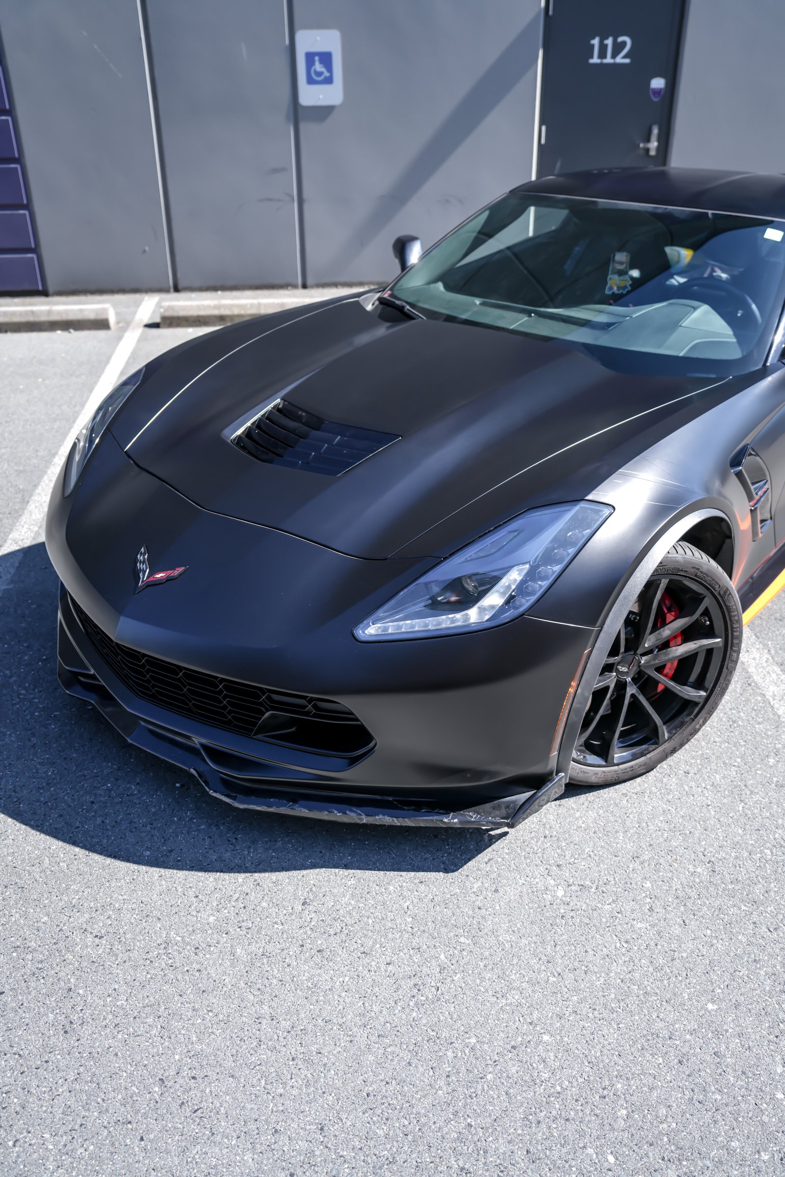 Chevrolet Corvette C7 — Satin Black Color Change
