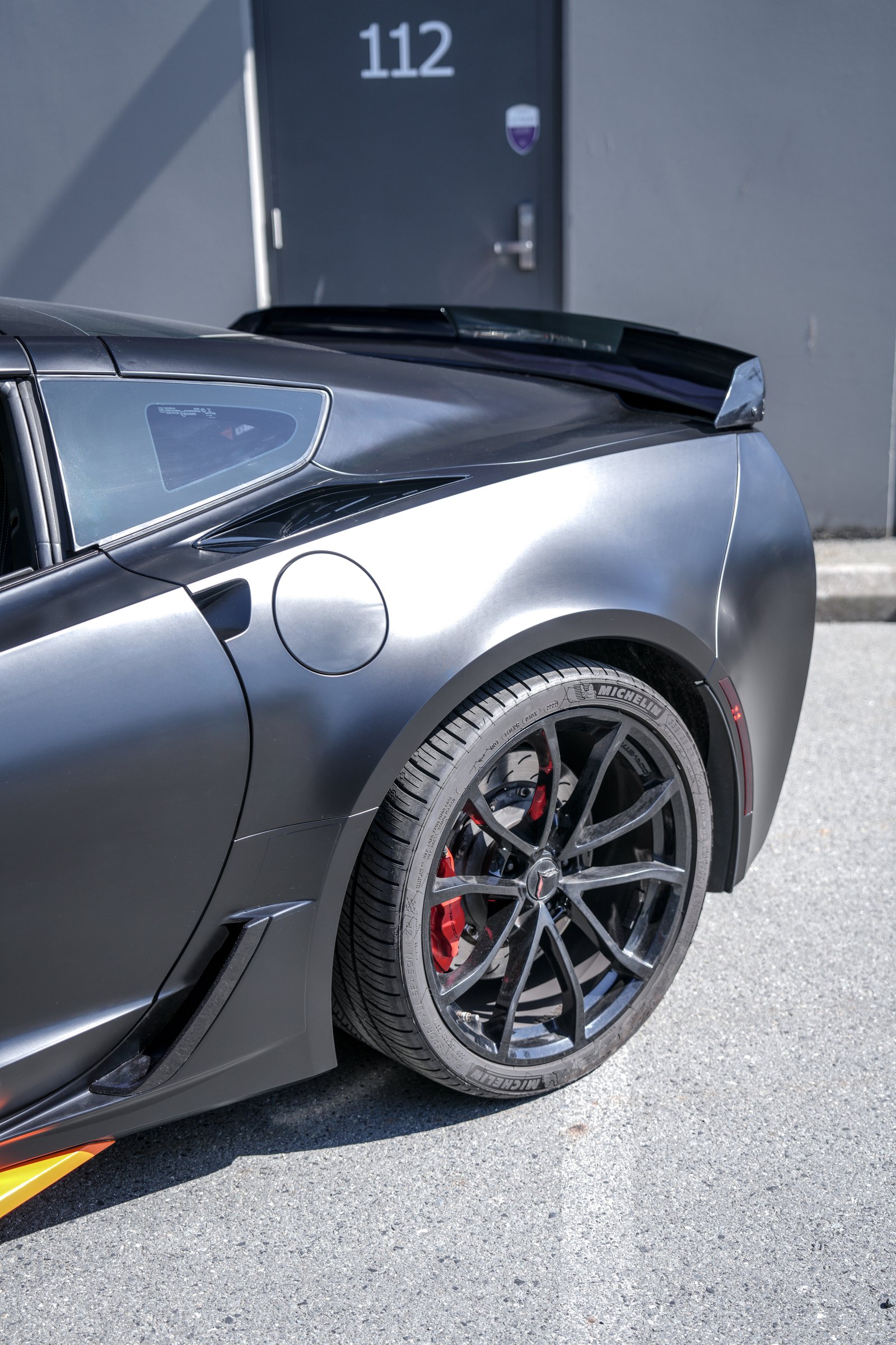 Chevrolet Corvette C7 — Satin Black Color Change