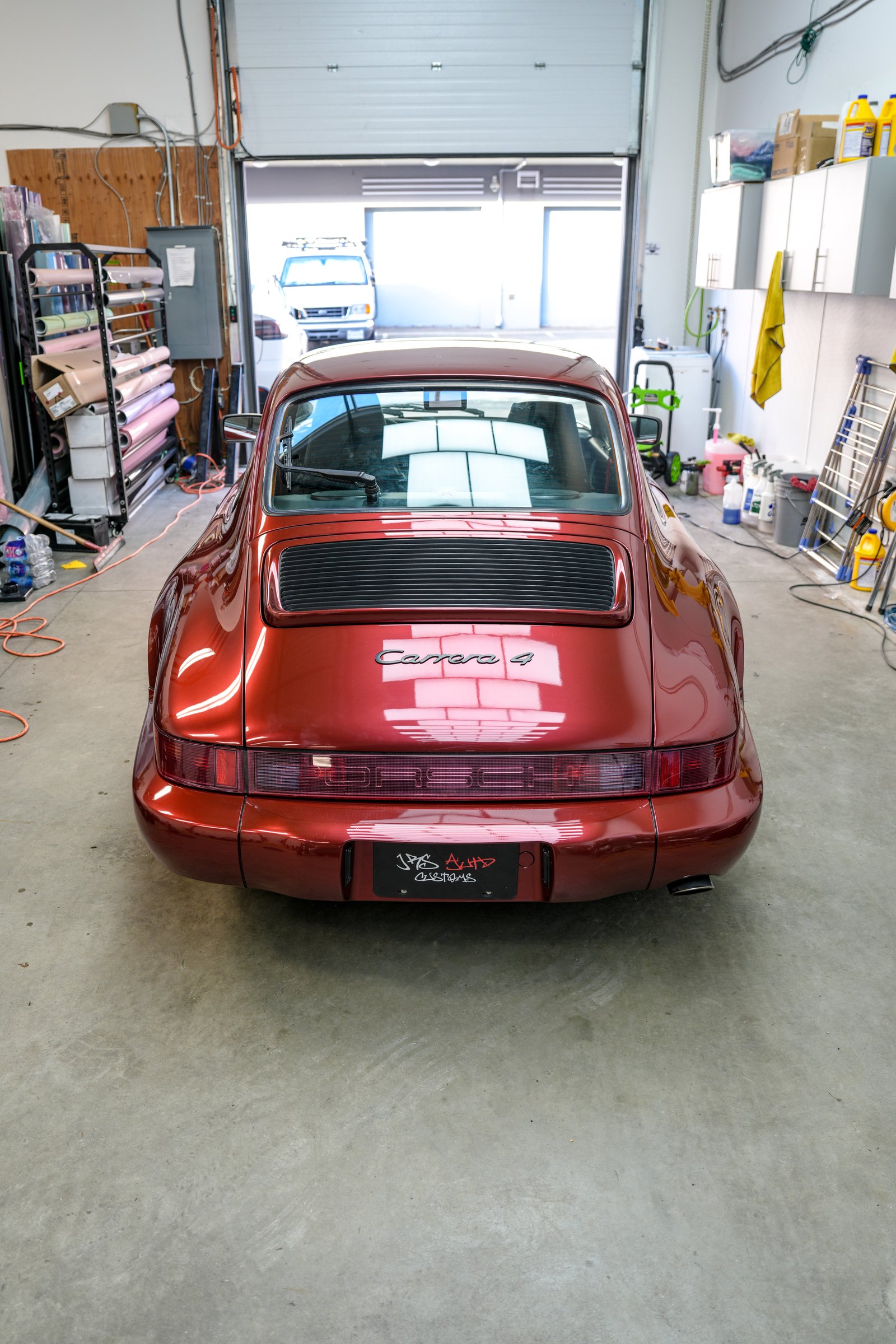 Porsche 964 — Crimson Red Color Change