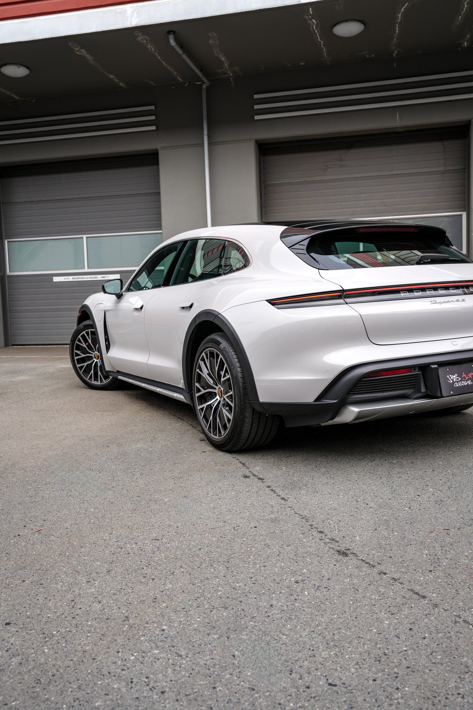 Porsche Taycan — Avery Chalk Grey Color Change