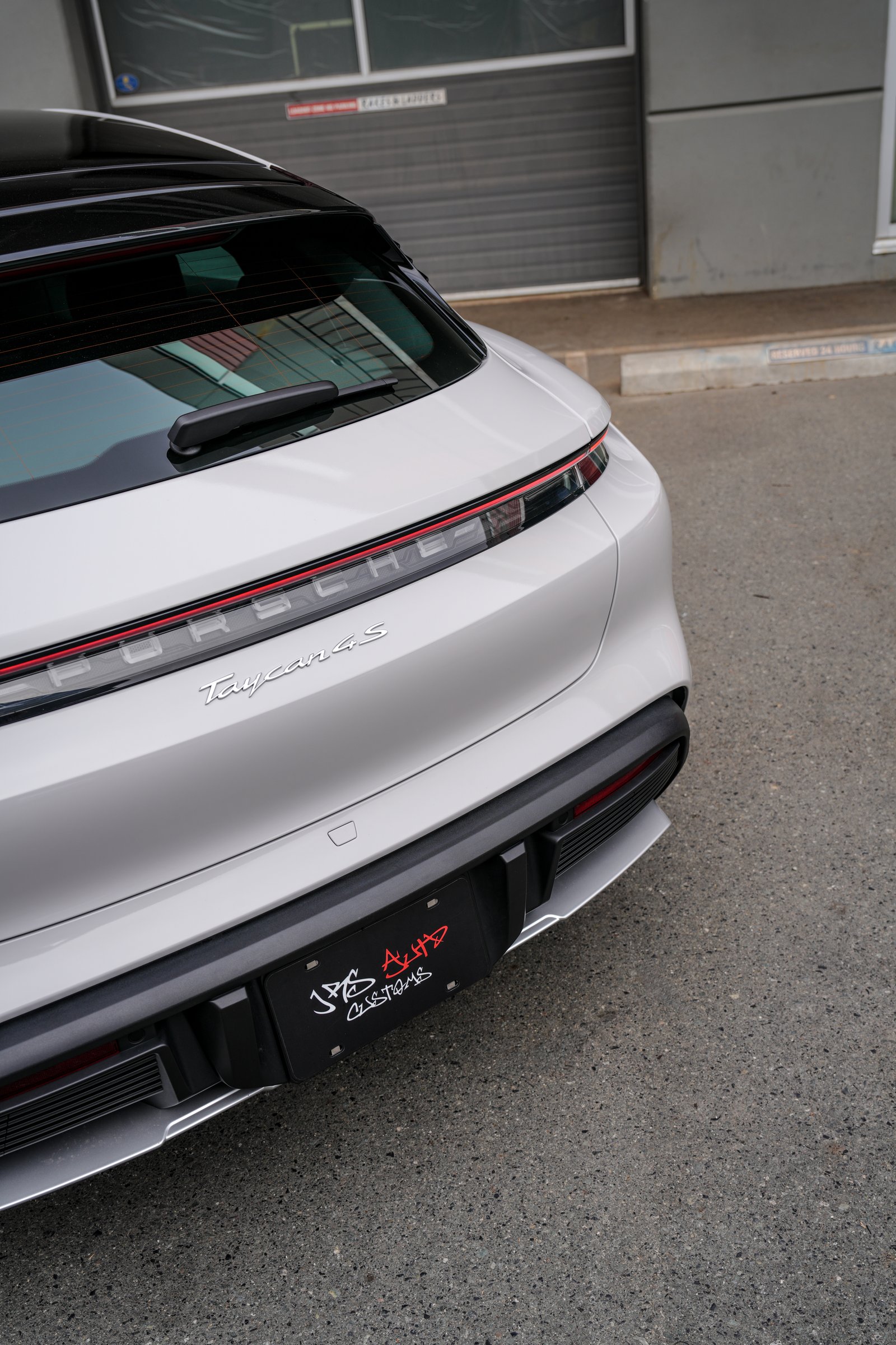 Porsche Taycan — Avery Chalk Grey Color Change