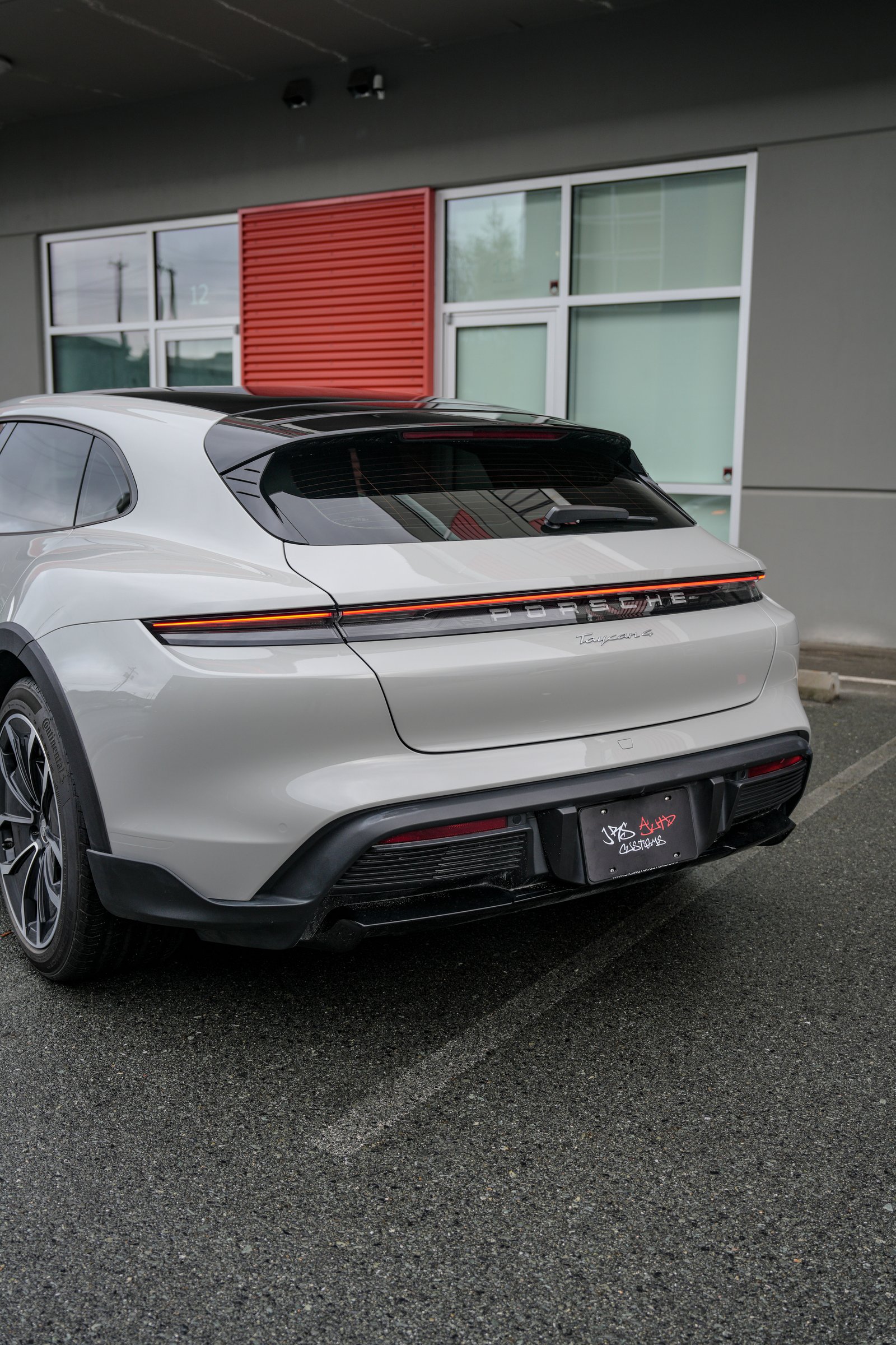 Porsche Taycan — Chalk Grey Color Change