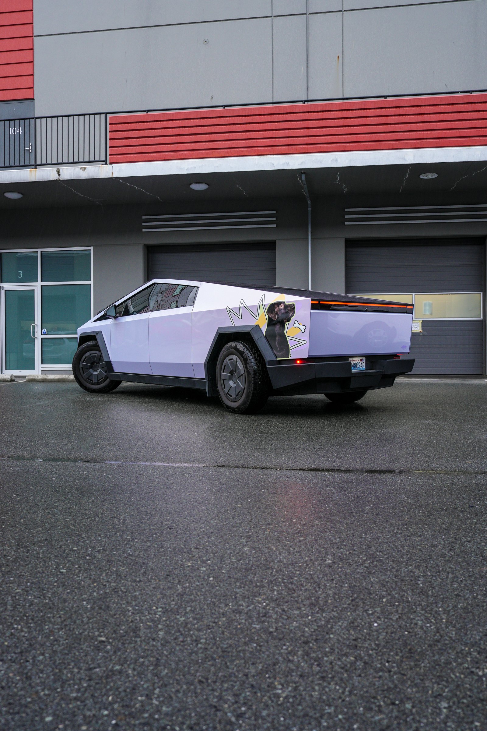 Tesla Cybertruck — Gold Star Pink TPU Color Change