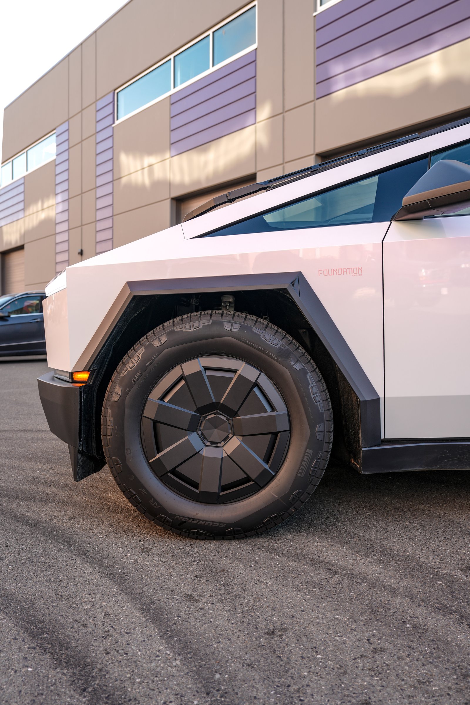 Tesla Cybertruck — Vivid Pink Color Change