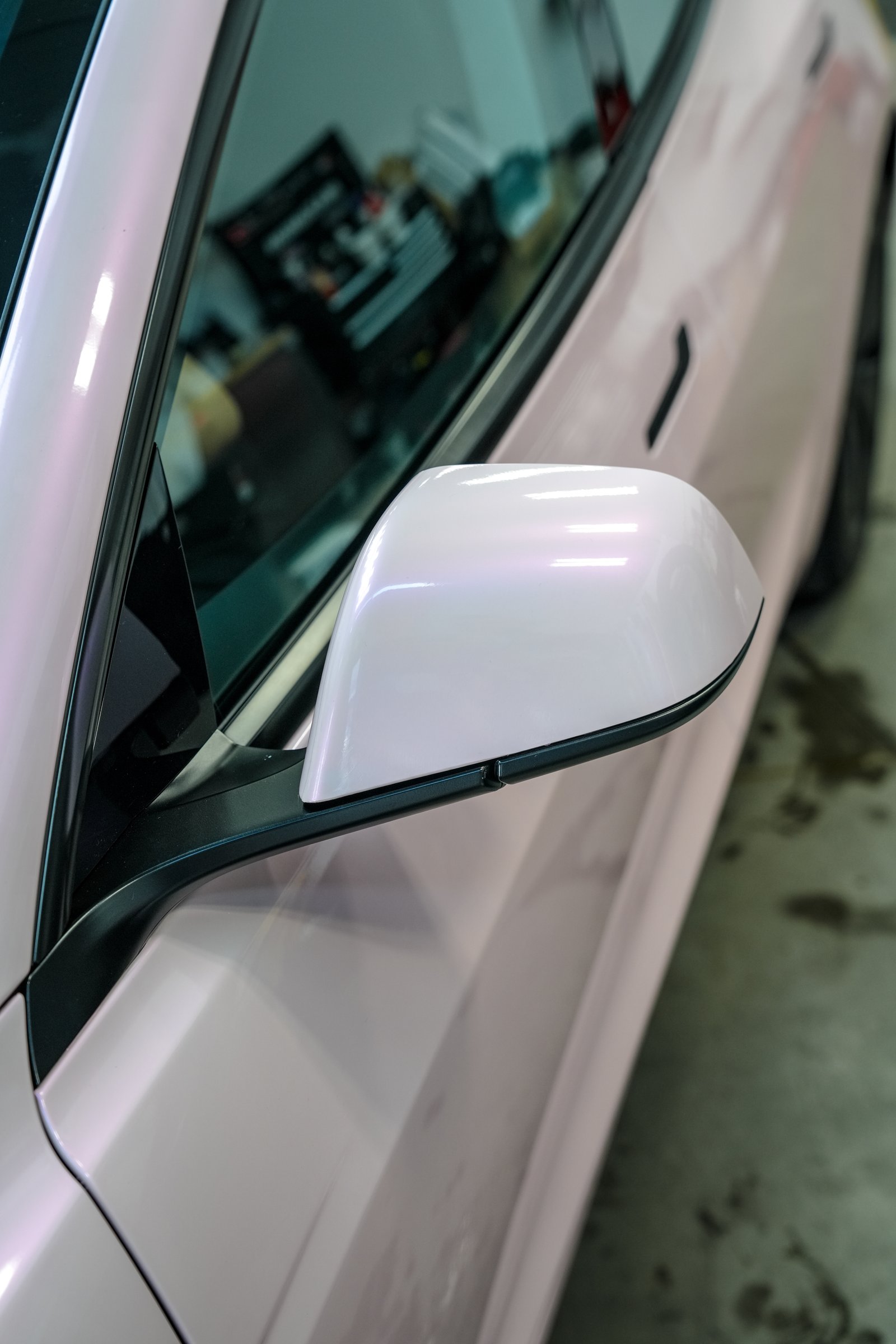 Tesla Model 3 — Dream Rouge Pink Color Change