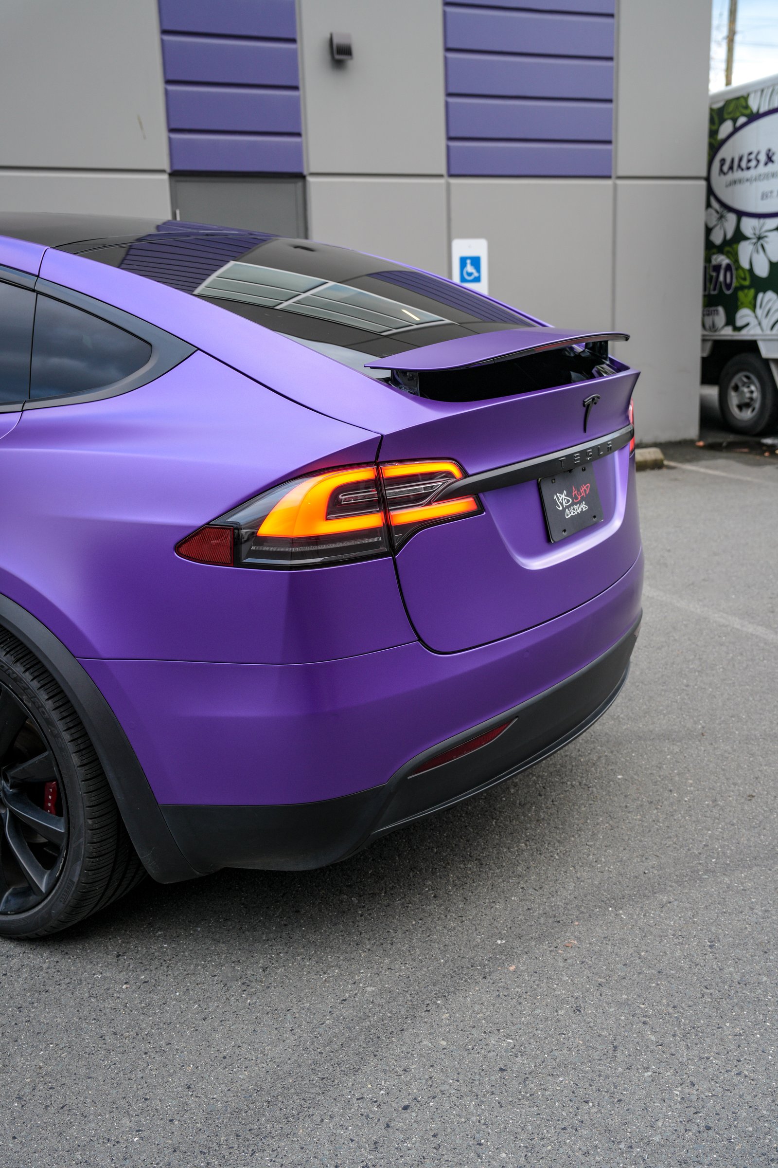 Tesla Model X — Satin Metallic Purple Color Change