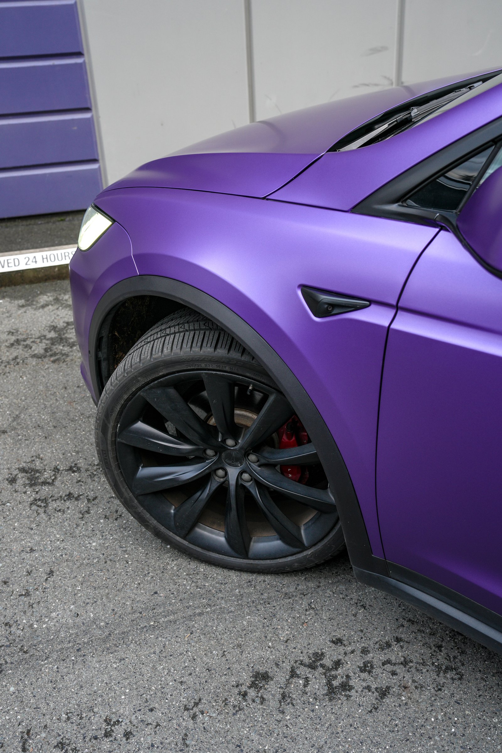 Tesla Model X — Satin Metallic Purple Color Change